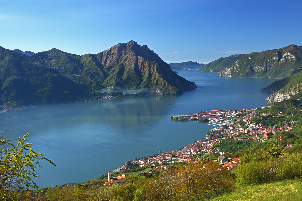 Lake Iseo And Lovere From Ceratello