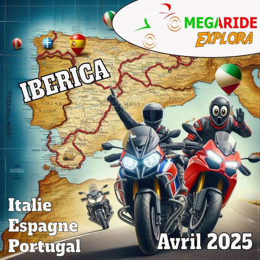 Megaride Iberica, la Megaride Explora 2025, l'Espagne, Portugal, Italie